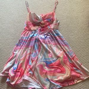 Lucy in the Sky colorful dress